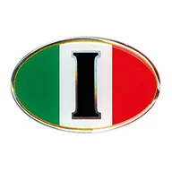 Akcesoria motocyklowe - Lampa 15004 Sticky 3D - Owalny Tricolor Włochy, 1 szt. - 61x46 mm - miniaturka - grafika 1