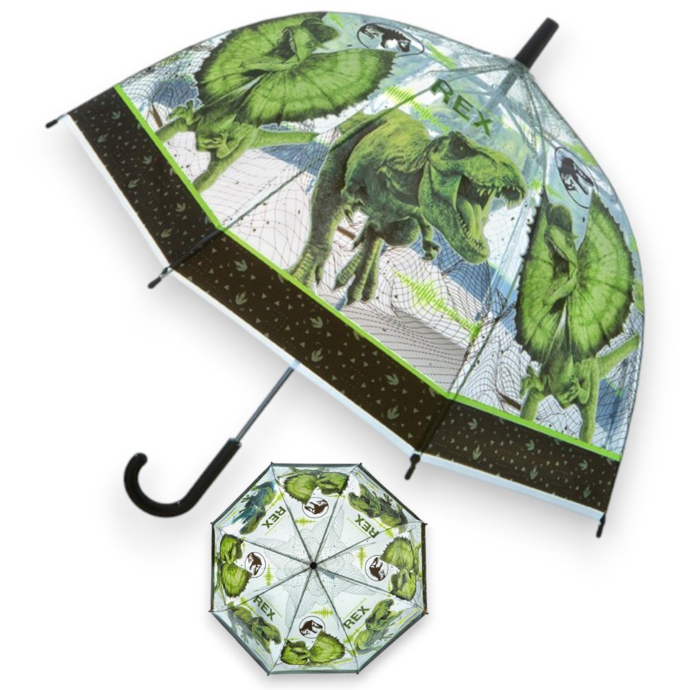Parasol transparentny JURASSIC WORLD DINOZAUR REX śr. 69cm dla dzieci