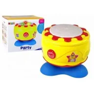 Instrumenty muzyczne dla dzieci - Leantoys Interaktywny bębenek muzyczny 19cm - miniaturka - grafika 1