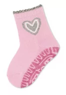 Skarpetki damskie - Sterntaler Unisex dziecięce błyszczące skarpety Flitzer AIR w kształcie serca, różowe, normalne, Rosa, 18 - miniaturka - grafika 1