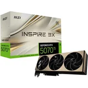 Karty graficzne - MSI GeForce RTX 5070 Ti Inspire 3X OC Plus 16GB DLSS 4 - miniaturka - grafika 1