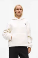 Bluzy damskie - Karl Lagerfeld bluza damska kolor beżowy z kapturem gładka A4W20047 - miniaturka - grafika 1