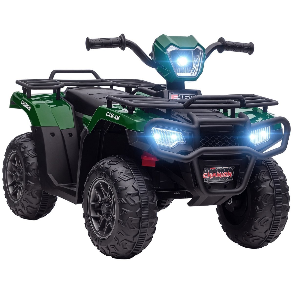 HOMCOM Dziecięcy Quad Elektryczny 12V Dziecięcy Quad z funkcją jazdy do przodu i do tyłu, muzyką, MP3, reflektorami LED Elektryczny Quad dla dzieci ..