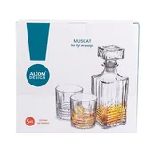 Karafki - Zestaw do whisky Muscat karafka 900 ml + 4 szklanki 330 ml - miniaturka - grafika 1