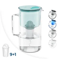 Dzbanki filtrujące - Zestaw: Dzbanek Filtrujący Wessper Aquaclassic Crystalline 2,5 L Zielony + 9× Wkład Filtrujący Wessper Aquaclassic - miniaturka - grafika 1