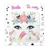 Zabawy w naśladowanie dorosłych - Snails, Naklejki na twarz Face Tattoo Snails - Unicorn Crown - miniaturka - grafika 1
