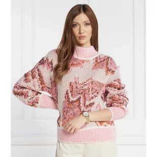 Marc Cain Sweter | Regular Fit | z dodatkiem wełny - Swetry damskie - miniaturka - grafika 1