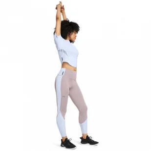 Damskie legginsy treningowe Under Armour Vanish Elite Ankle Leg - beżowe - UNDER ARMOUR - Spodnie sportowe damskie - miniaturka - grafika 1