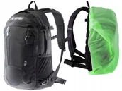 Plecaki - Czarny plecak turystyczny Hi-tec z pasem biodrowym i pokrowcem na deszcz - miniaturka - grafika 1