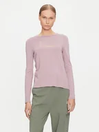 Bluzki damskie - EA7 Emporio Armani Bluzka 8NTT51 TJDQZ 1341 Fioletowy Regular Fit - miniaturka - grafika 1
