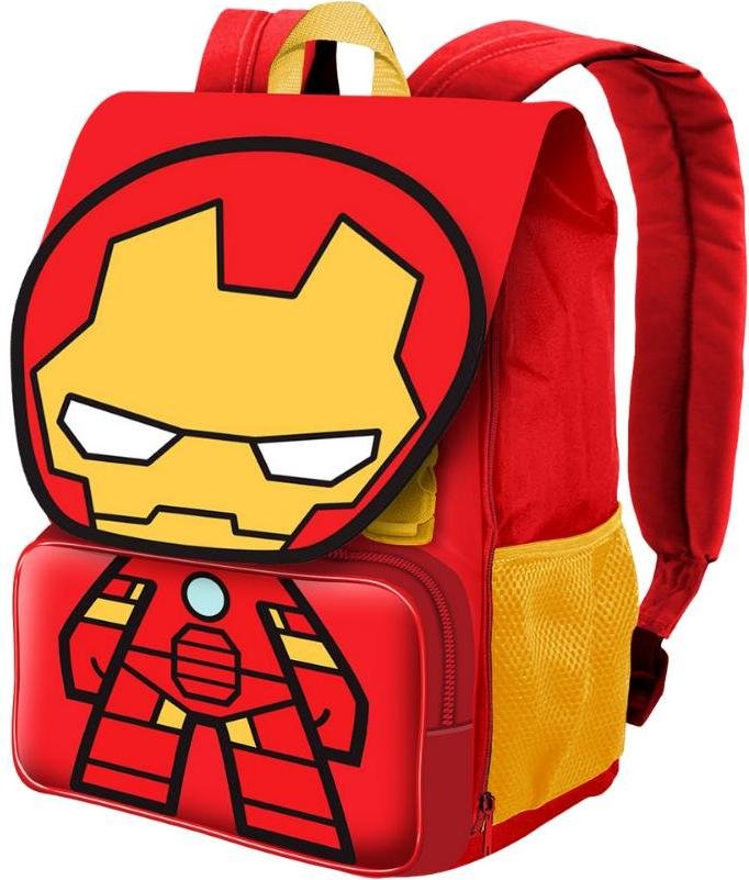 Plecak Jednokomorowy Szkolny Iron Man Czerwony Marvel 26x34x18 cm