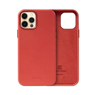 Crong Essential Cover - Etui ze skóry ekologicznej iPhone 12 Pro Max (czerwony) - Etui i futerały do telefonów - miniaturka - grafika 2