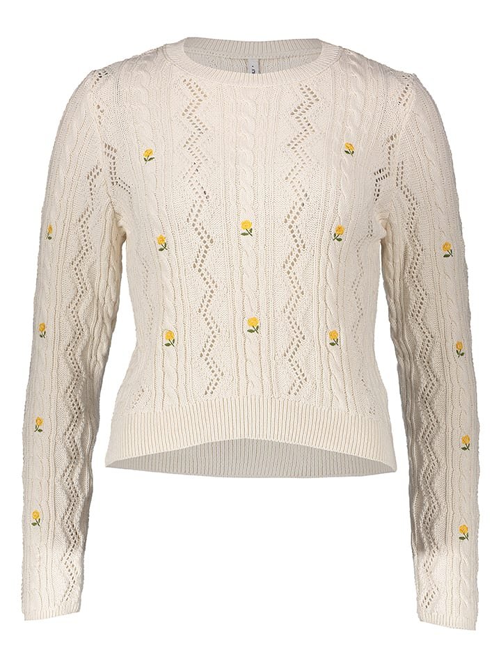 ONLY Sweter w kolorze beżowym