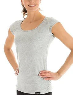 WINSHAPE Winshape Damska koszulka z krótkim rękawem WTR4 Fitness czas wolny joga pilates szary-melanż S WTR4-GREY-MELANGE-S_Grey Melange_S - Koszulki i topy damskie - miniaturka - grafika 1