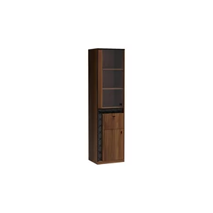 Witryna S-2 Senesi Jarstol Orzech Warmia, Czarny - Witryny - miniaturka - grafika 1