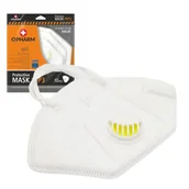 Maseczki ochronne i antywirusowe - Maska ochronna FFP3 z zaworem oddechowym 5-warstw biała 10 szt biały - miniaturka - grafika 1