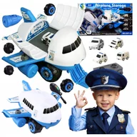 Zabawy w naśladowanie dorosłych - ZESTAW KONSTRUKCYJNY DO SKRĘCANIA ROZKRĘCANIA AUTO SAMOLOT POLICJA +4 AUTKA Z1157 - miniaturka - grafika 1