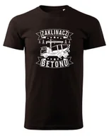 Koszulki i topy damskie - Koszulka dla Budowlańca Zaklinacz Betonu Ciemnobrązowy XL - miniaturka - grafika 1