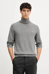 Gant sweter bawełniany męski kolor szary lekki z golferm 8030563 - Swetry męskie - miniaturka - grafika 1