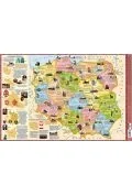 Podkładki na biurko - Podkładka 3W - Mapa Polski regiony - miniaturka - grafika 1