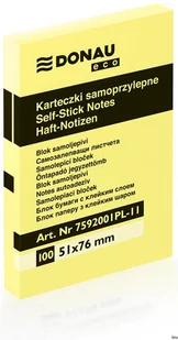 Donau Karteczki samop. EKO 51x76mm - Etykiety samoprzylepne i bloki etykiet - miniaturka - grafika 2