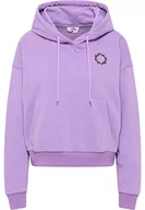 Bluzy damskie - myMo Damska bluza z kapturem blond, jasnofioletowa, XL, jasnoliliowy , XL - miniaturka - grafika 1