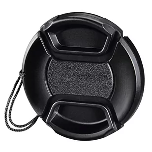 Hama Osłona obiektywu 46 mm "Smart Snap" (do aparatów z obiektywem 46 mm, z uchwytem/sznurkiem/taśmą, osłoną obiektywu, jako zamiennik, łatwa do zamocowania, do zaciskania, uniwersalna) czarna - Dekielki do obiektywów - miniaturka - grafika 1