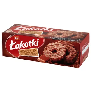 San Łakotki kakaowe w czekoladzie Herbatniki 146 g - Ciastka - miniaturka - grafika 1