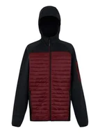 Kurtki i kamizelki sportowe męskie - Regatta Kurtka hybrydowa "Newhill" w kolorze bordowym - miniaturka - grafika 1