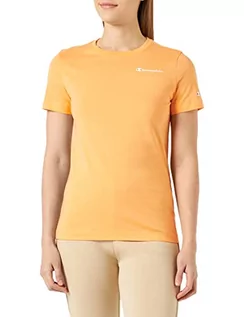 Koszulki i topy damskie - Champion Damska koszulka Legacy American Classics małe logo regularna S/S, pomarańczowa, XS - grafika 1