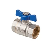 Zawory i kraniki - Zawór kulowy typ ciężki z pokrętłem motylkowym 1/2" GW Invena Prov - miniaturka - grafika 1