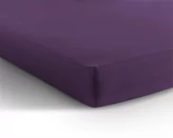 Prześcieradła - 80/90/100x200 prześcieradło na gumce Jersey 135g. k. fioletowy - miniaturka - grafika 1