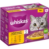 Mokra karma dla kotów - Whiskas 1+ Adult, saszetki, 12 x 85 g - Wybór dań drobiowych w galarecie - miniaturka - grafika 1