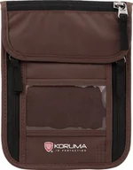 Nerki - KORUMA Paszportówka antykradzieżowa na szyję z zabezpieczniem RFID STOP Brązowy Uniwersalny - miniaturka - grafika 1