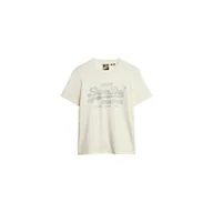 Koszulki i topy damskie - Superdry Metaliczny Luźny T-shirt z Krótkim Rękawem 2XS Damski - miniaturka - grafika 1