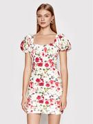 Sukienki - LIU JO Sukienka letnia WA2281 T4883 Biały Regular Fit - miniaturka - grafika 1