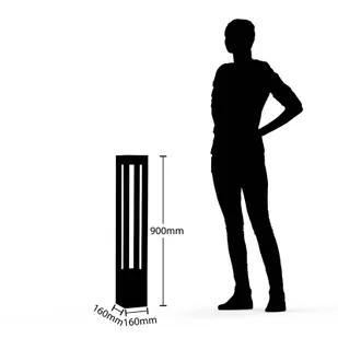 Arcchio Lienna słupek oświetleniowy LED, 90 cm - Lampy ogrodowe - miniaturka - grafika 5