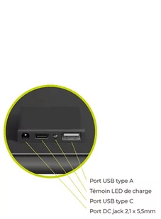Przenośny panel słoneczny Powertec PT Flap 21W Triple-Output USB A, USB-C & 12V MPPT - black - Powerbanki - miniaturka - grafika 3