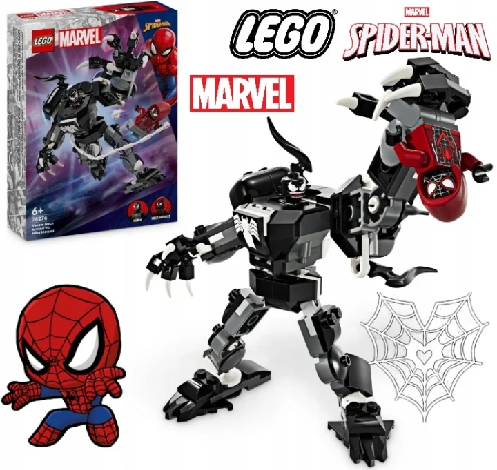 LEGO MARVEL SUPER HEROES MECHANICZNA ZBROJA VENOMA VS. MILES MORALES