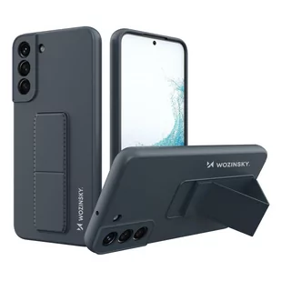 Wozinsky Kickstand Case silikonowe etui z podstawką etui Samsung Galaxy S22+ granatowe - Etui i futerały do telefonów - miniaturka - grafika 1