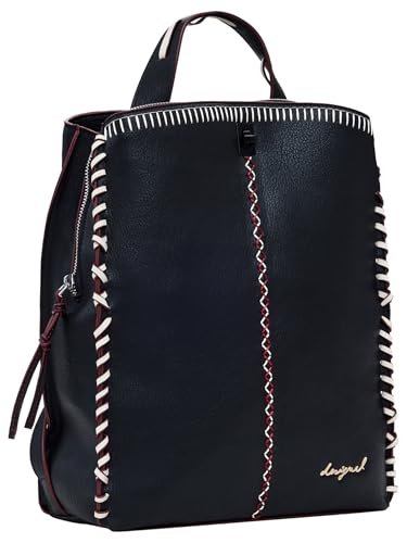 Desigual Back_Manhattan, Akcesoria PU Backpack Big Women, Medium, Czarny (Black), M