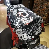 Peleryny fryzjerskie - TEMU 1 szt. Czerwono-Czarna Peleryna Fryzjerska z Wzorem "" – Elegancka, Wysokiej Jakości Fartuch do Stylizacji i Farbowania, Łatwa w Czyszczeniu, - miniaturka - grafika 1