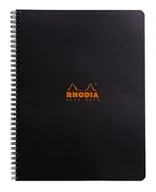Notesy i bloczki - Notatnik Rhodia A4+, linie, czarny - miniaturka - grafika 1