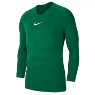 Odzież sportowa dziecięca - Nike, Koszulka dziecięca, Y NK Dry Park 1STYR JSY LS AV2611 302, zielony, rozmiar S - miniaturka - grafika 1