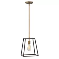 Lampy sufitowe - Elstead Lighting Wisząca LAMPA vintage FULTON HK/FULTON/P  HINKLEY industrialna OPRAWA metalowa zwis klatka brąz - miniaturka - grafika 1