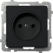 Gniazdka elektryczne - Ospel Ospel Sonata czarny - gniazdo pojedyncze GP-1R/m/33 - miniaturka - grafika 1