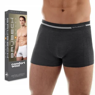 BRUBECK BX10430 bokserki męskie WEŁNIANE - XXL - Majtki męskie - miniaturka - grafika 1