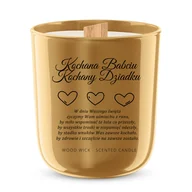 Świece - Świeca zapachowa DLA BABCI I DZIADKA dzień prezent świeczka z wierszykiem zapachowa sojowa świeca na prezent - miniaturka - grafika 1