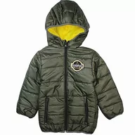 Kurtki i płaszcze dla chłopców - Eleven Paris Parka z kapturem, Khaki, 10 lat - miniaturka - grafika 1