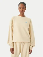 Bluzy damskie - Tommy Hilfiger Bluza Logo Embroidery WW0WW48724 Beżowy jasny Relaxed Fit - miniaturka - grafika 1